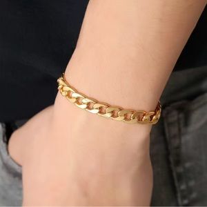 18k Gold Plated Cuban Chain Classic Bracelet